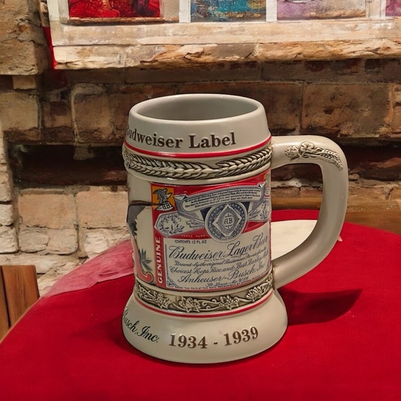 VTG Beer Stein Budweiser Evolution of the Label 2nd Series State Convention 2000 - Picture 6 of 7